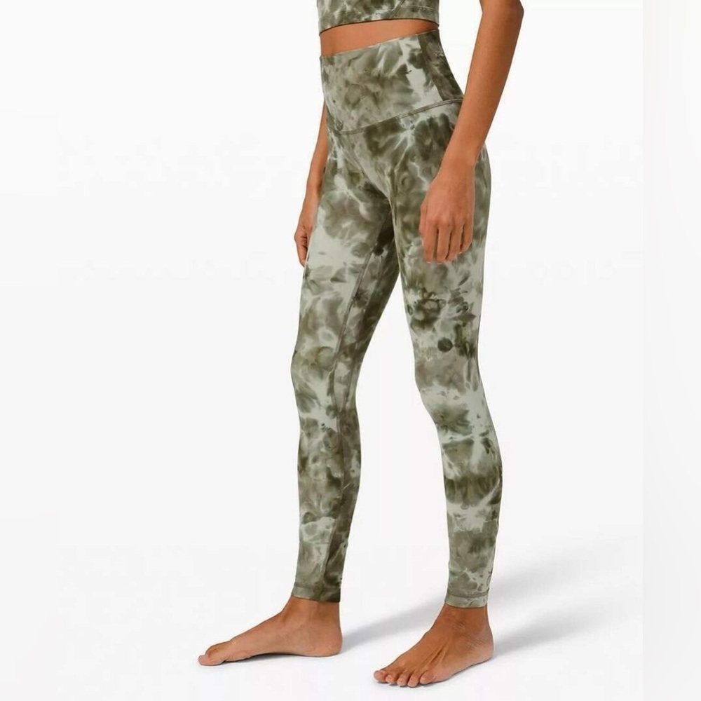 Lululemon Green Align Pants High Rise Leggings 28” Size 20